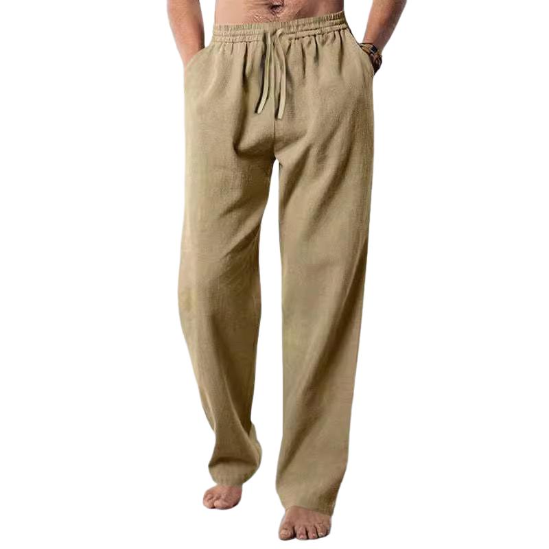 Men's Casual Linen Breathable Sports Pants 59606721U